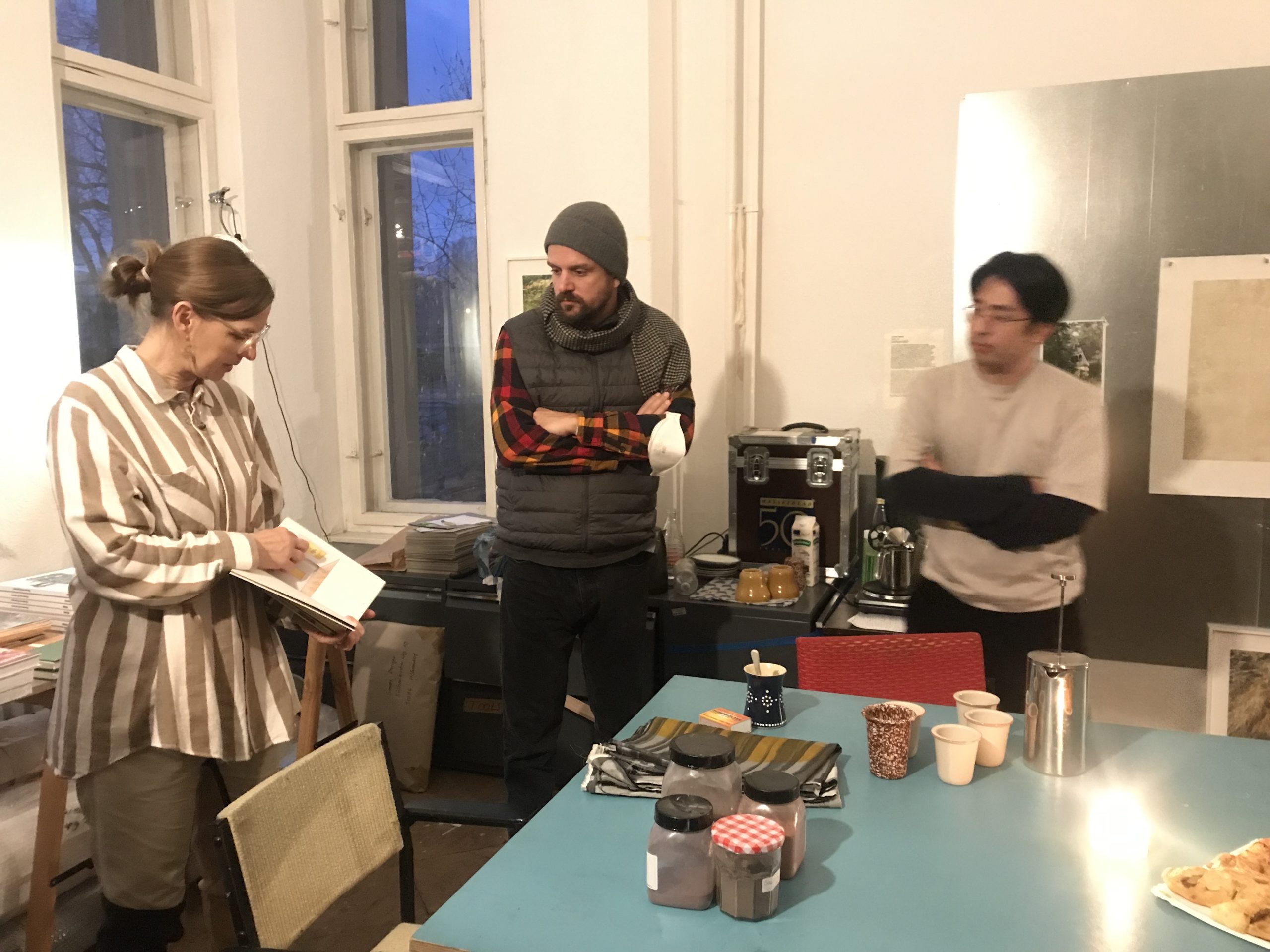 Mentoring-Treffen in Berlin, Studio Visit bei Susanne Kriemann, Dezember 2021
